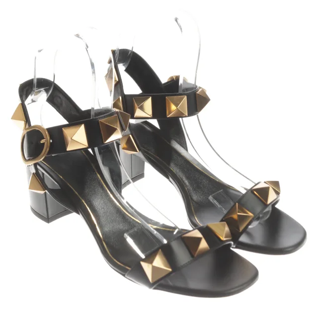 Valentino Garavani Roman Stud Sandaletten EUR 38 Schwarz from Buddy And Selly