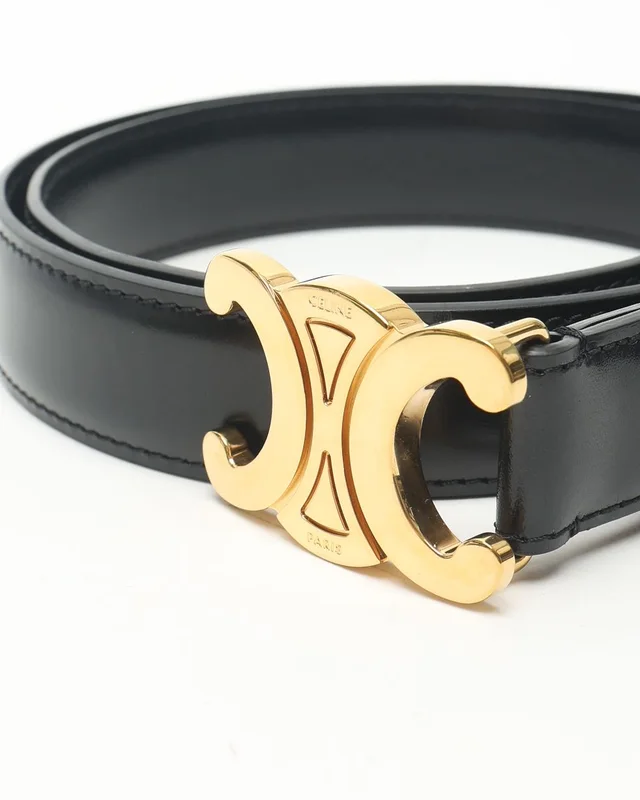 Celine Triomphe Belt, size 75 in Denim from A Retro Tale, photo 5 of 8
