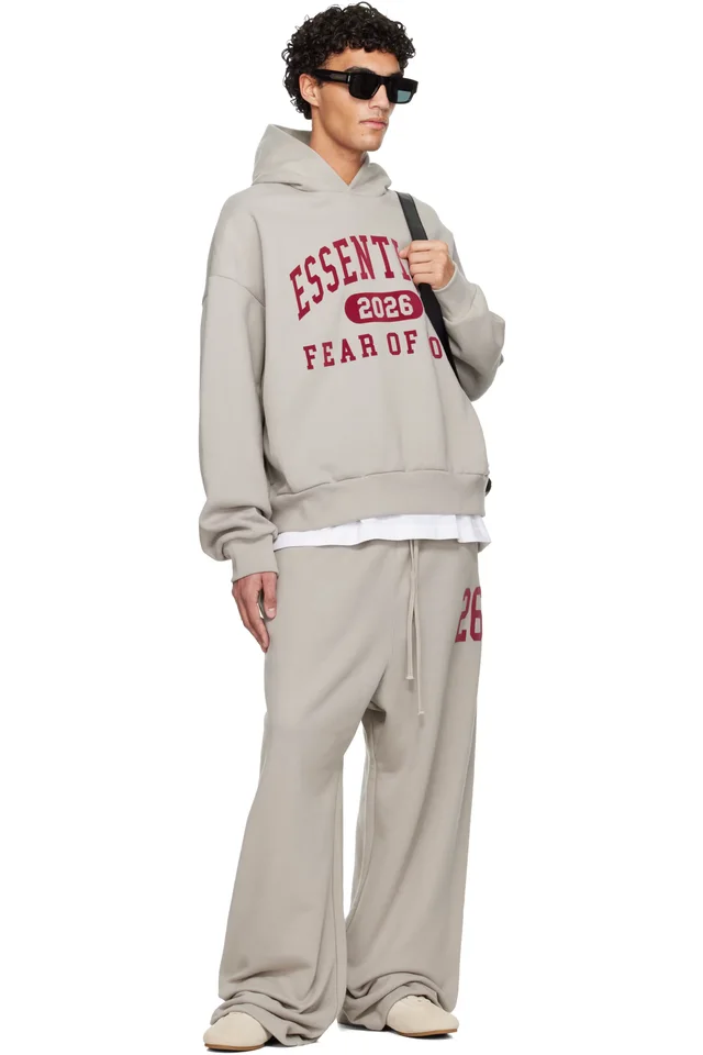 Fear of God ESSENTIALS Gray Holiday Lounge Sweatpants, photo 4 of 4 from SSENSE