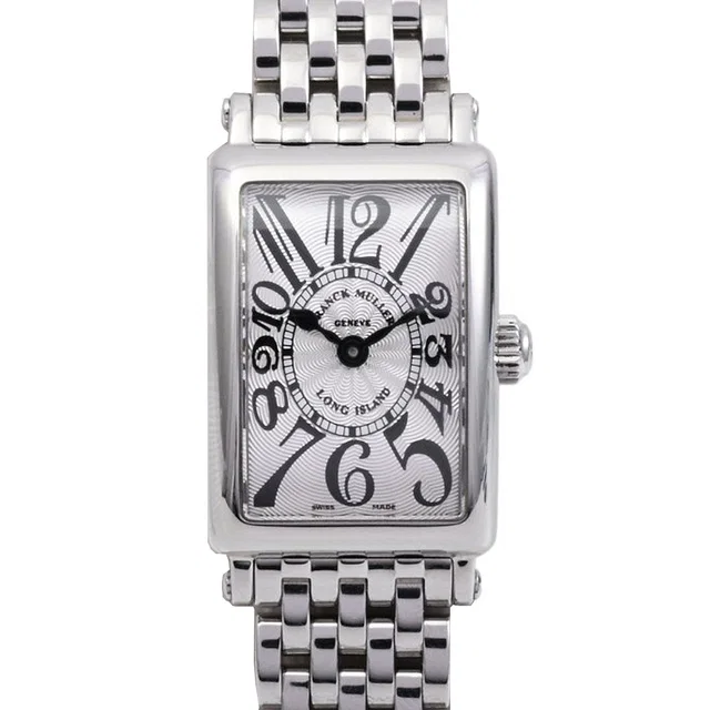 Franck Muller Long Island Petit 802QZAC Quartz Silver in Silver from VINTAGE QOO TOKYO