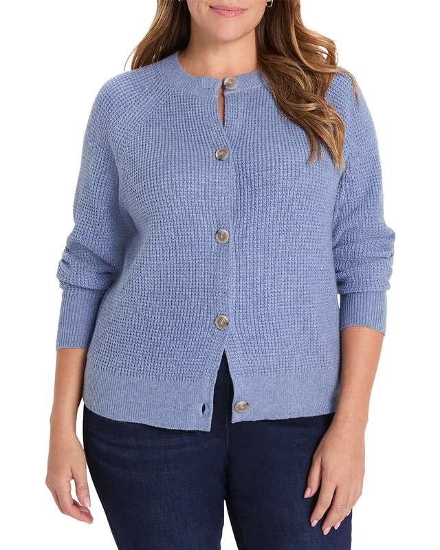 NIC+ZOE Plus Waffle Cardigan, image 1 of 1 from Gilt
