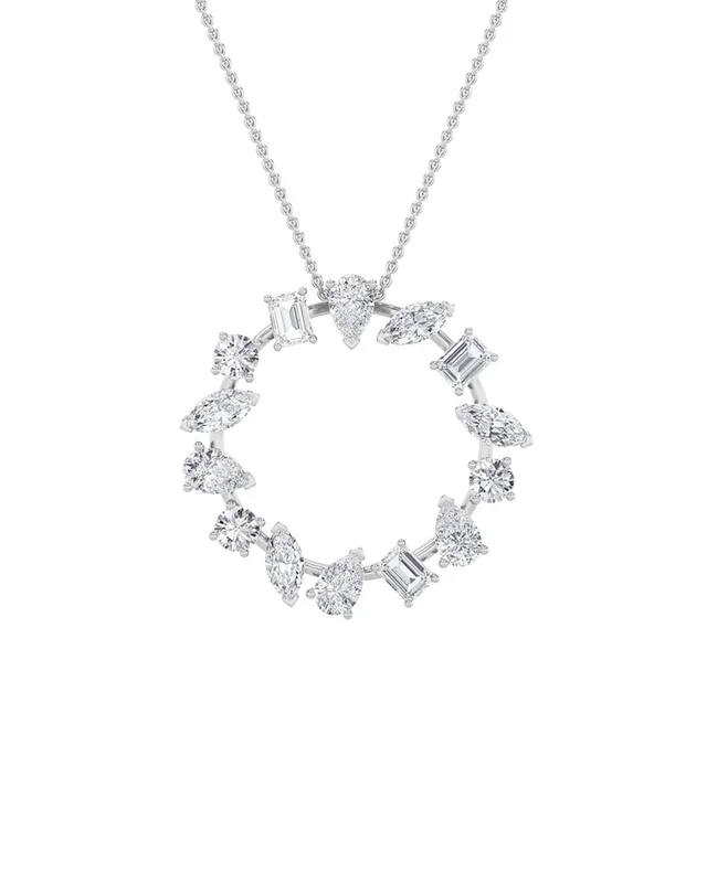 Lab Grown Diamonds 14K 3.00 ct. tw. Lab-Grown Diamond Pendant, image 1 of 1 from Rue La La