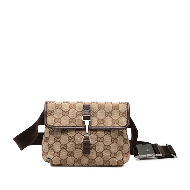 Beige Gucci GG Canvas Jackie Belt Bag in Beige Canvas from Designer Revival, photo 1 of 1