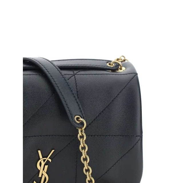 Saint Laurent Black Lamb Ovis Aries Shoulder Bag in Black Lambskin from HEWI, photo 4 of 4