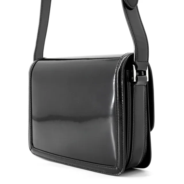 Saint Laurent Solferino Medium Satchel Black711039AAB9H1000 Patent Leather Size Medium in Patent leather from GALLERY RARE, photo 2 of 18
