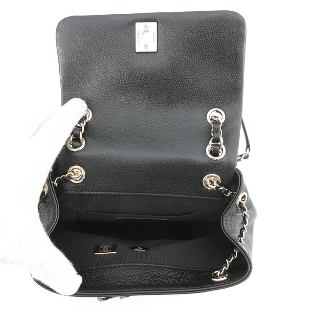 Chanel Matelasse CC Logo Backpack BlackAS3787 Caviar Leather in Caviar leather from GALLERY RARE, photo 5 of 13