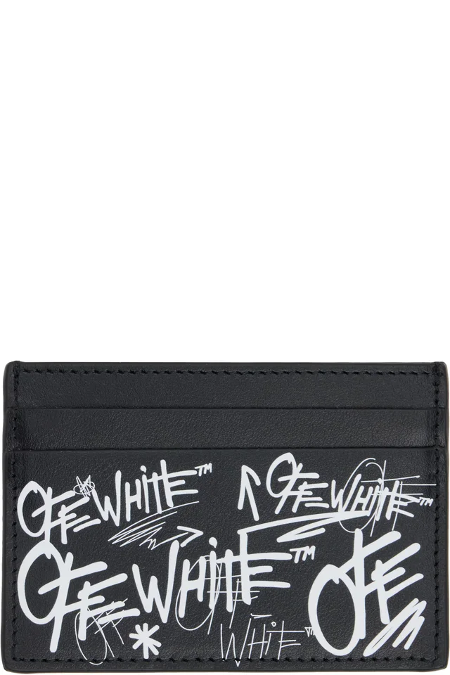 Off-White Black Logo Card Holder, image 1 of 1 from SSENSE