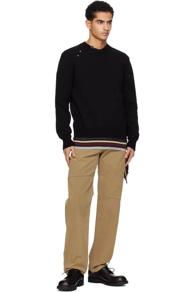 MM6 Maison Margiela Black Lace-Up Derbys, photo 5 of 5 from SSENSE