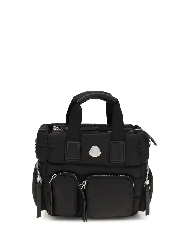 Moncler Caradoc Top Handle Bag — Black Nylon in Black Nylon from HEWI