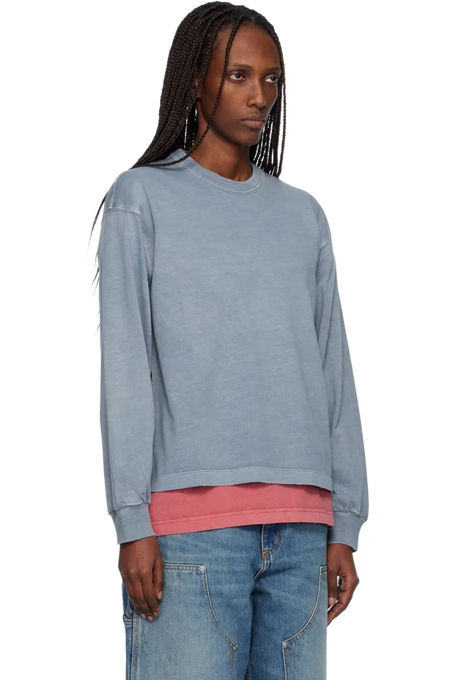 Carhartt Work In Progress Blue Long Sleeve Torion T-shirt, photo 2 of 4 from SSENSE