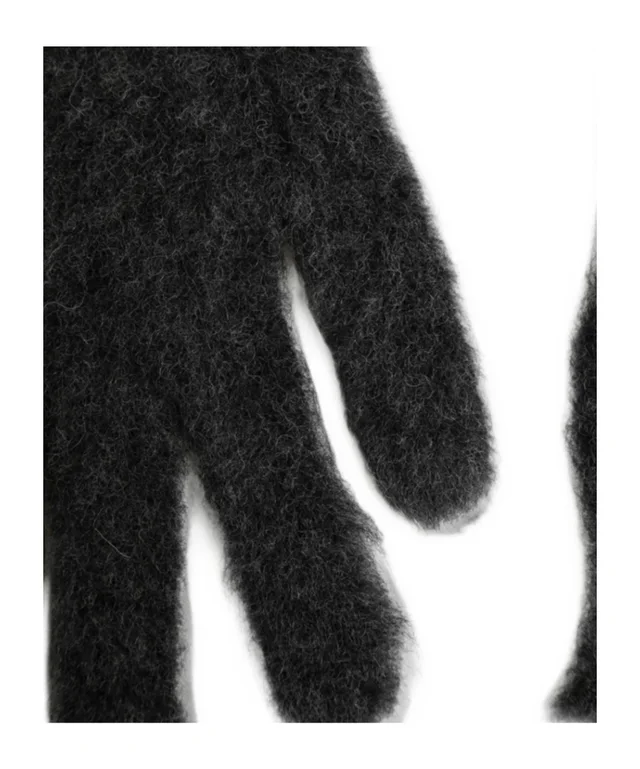 Maison Margiela brushed-knit wool gloves, photo 2 of 2 from SENSER