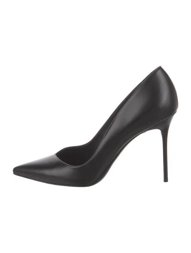 Balmain Leather Pumps in black Leather from The RealReal