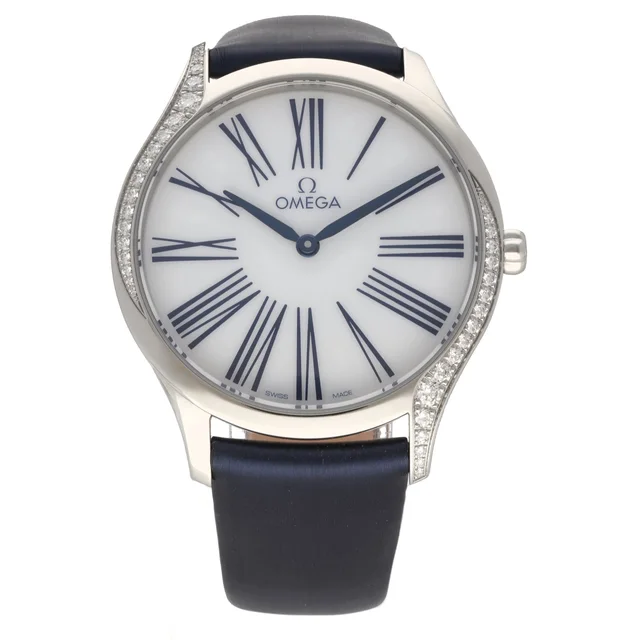 Omega De Ville Tresor 428.17.36.60.04.001 36mm Stainless Steel Watch in Leather from H&T