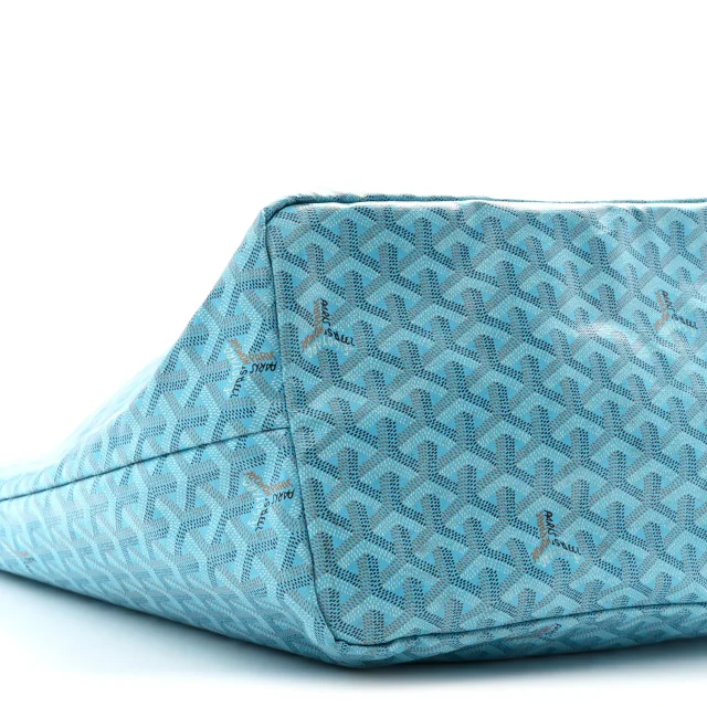 Goyard Goyardine Saint Louis GM Balise Beach Towel Set Turquoise in Blue Coated canvas from FASHIONPHILE, photo 11 of 12