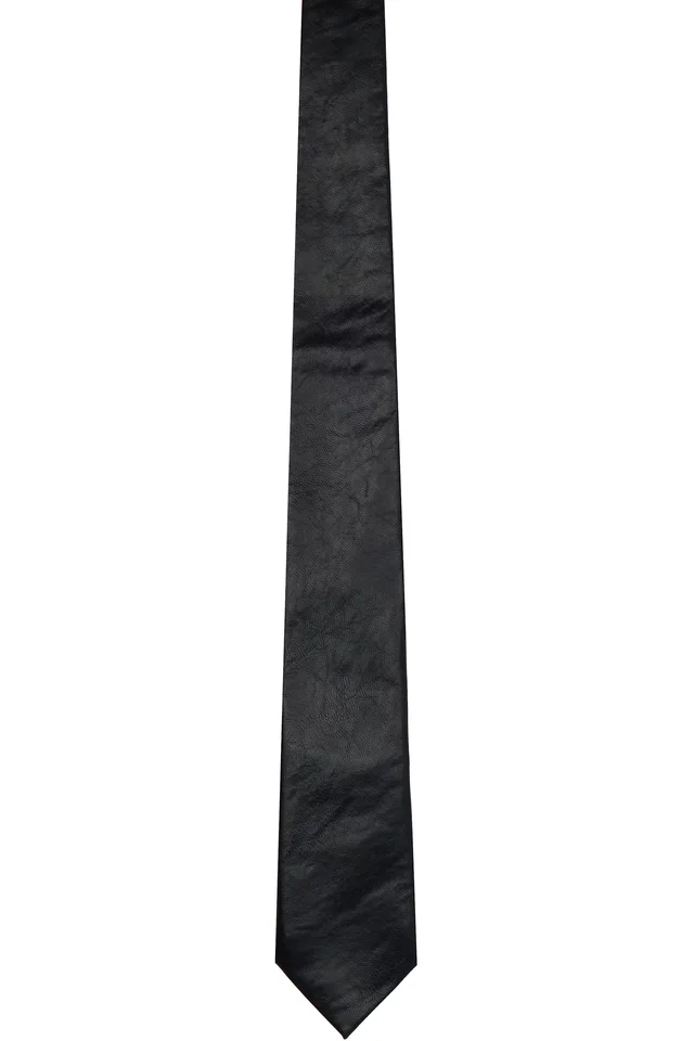 OUR LEGACY Black Faux-Leather Tie, image 1 of 1 from SSENSE