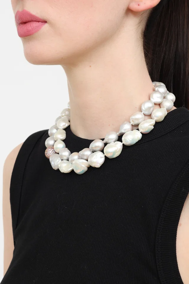 David Yurman Large Limited Edition Pearl Necklace from VSP Consignment