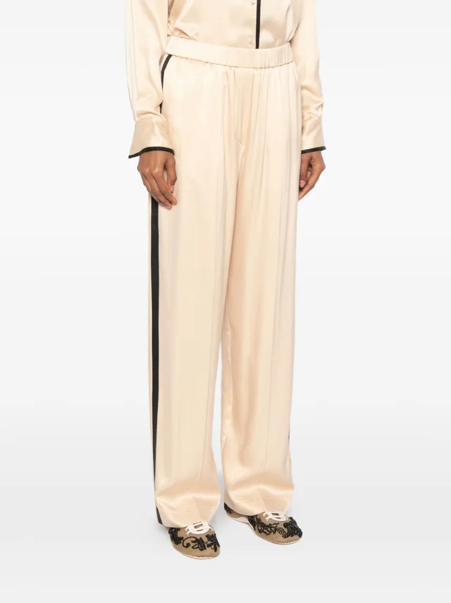 Forte Forte side-stripe wide-leg trousers, photo 3 of 5 from SENSER