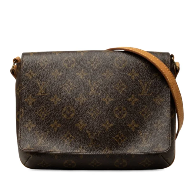 Brown Louis Vuitton Monogram Musette Tango Long Strap Crossbody Bag in Brown Coated canvas from Designer Revival, photo 1 of 1