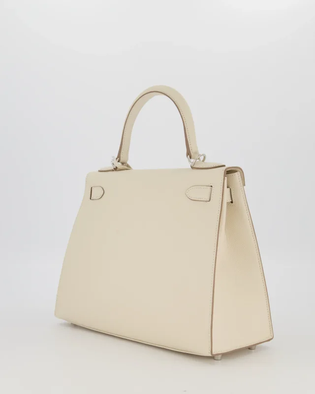 HOT* Hermès Kelly 28 Sellier Bag in White Epsom leather from Sellier, photo 6 of 20