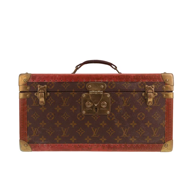 Vanity Louis Vuitton First-aid kit in brown Monogram canvas and brown lozine in Brown Coated canvas from Collector Square, photo 2 of 4