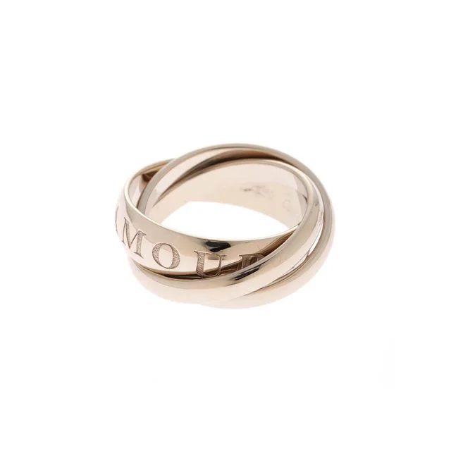 Cartier Trinity Ring 18k White Gold Silver in White from The Reluxe