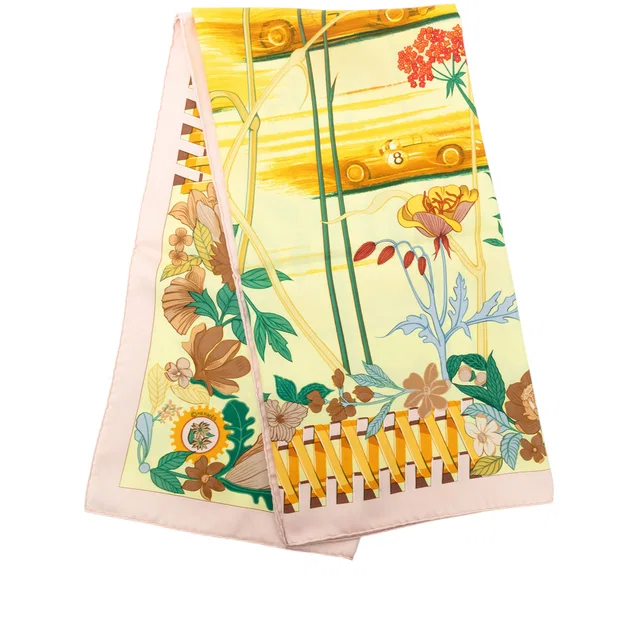 Multi Hermès Les Bolides Silk Scarf 90 Scarves in Silk from Designer Revival