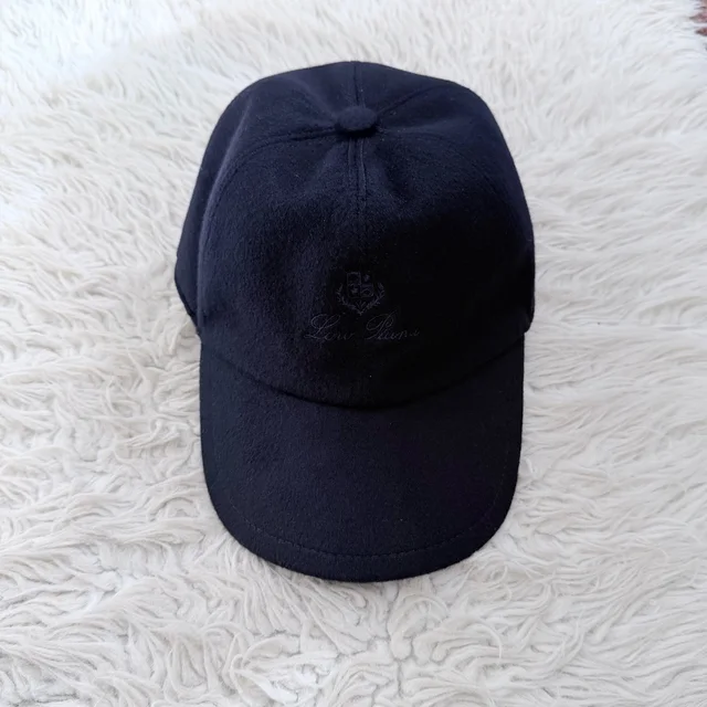 Loro Piana Logo Storm Cashmere Baseball Cap - Navy in blue Cashmere from Poshmark