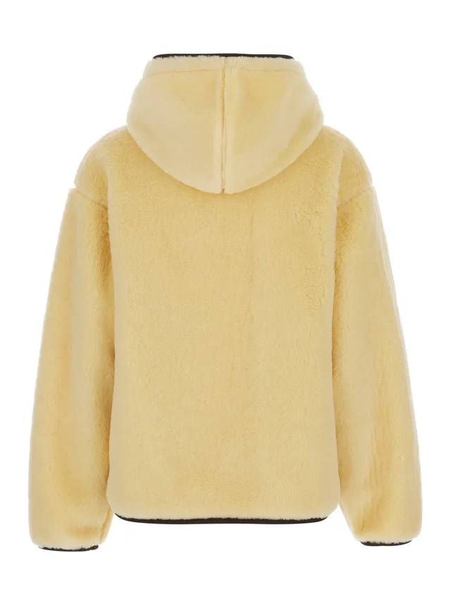 Celine Polar Fleece Jacket with High Collar and Front Closure in Beige Women, photo 2 of 3 from SENSER