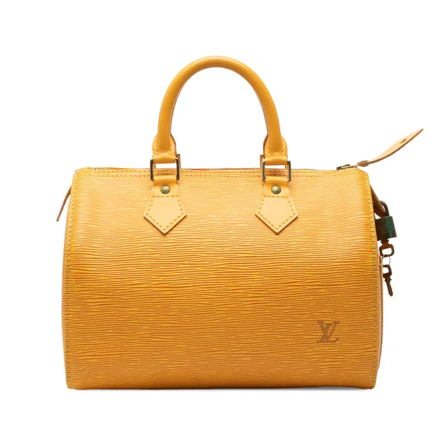Yellow Louis Vuitton Epi Speedy 25 Boston Bag in Yellow Leather from Designer Revival