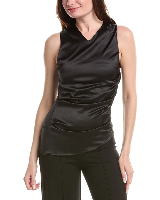 Hugo Boss Etorsa Satin Top, image 1 of 1 from Gilt