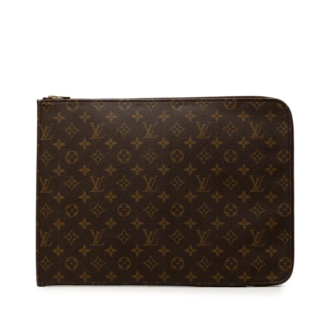 Brown Louis Vuitton Monogram Poche Documents Portfolio Business Bag in Brown Coated canvas from Designer Revival, photo 1 of 1