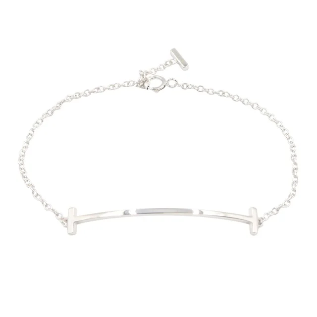 Tiffany & Co. Bracelet T Smile Small 18k White Gold in White from The Reluxe