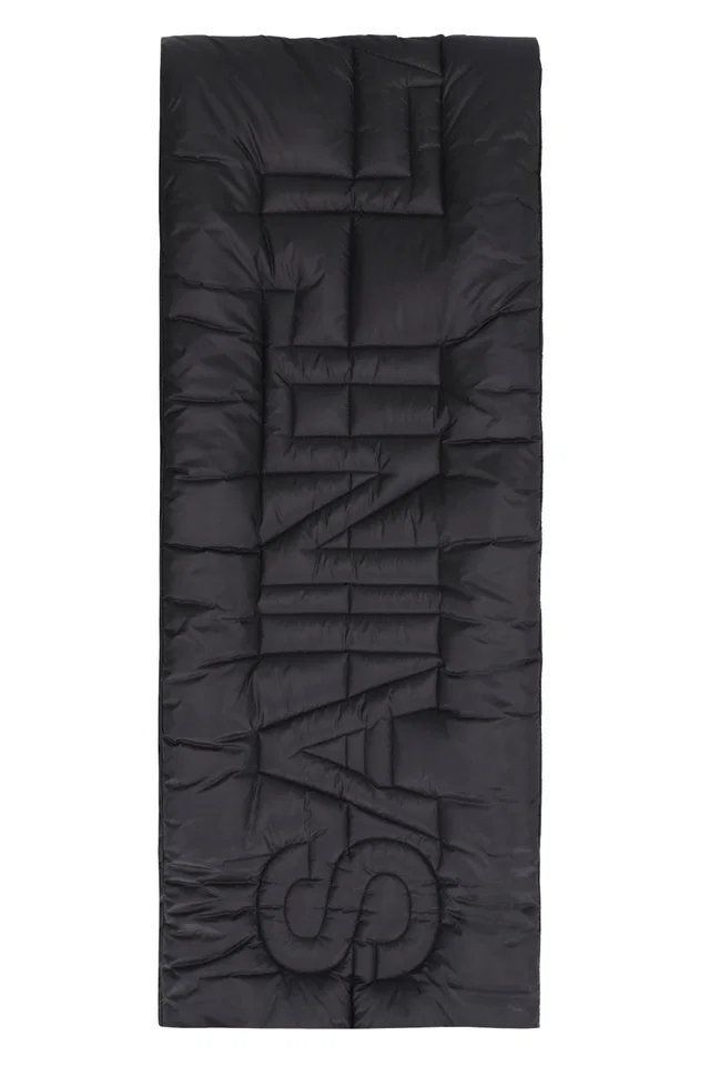 Saint Laurent Padded Nylon Scarf — Black Polyamide Scarfs in Black Nylon from HEWI