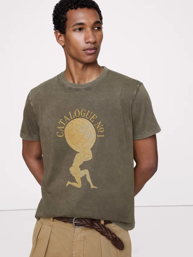Banana Republic Archive Reissue Graphic T-Shirt in Green from Banana Republic (Canada), photo 1 of 1