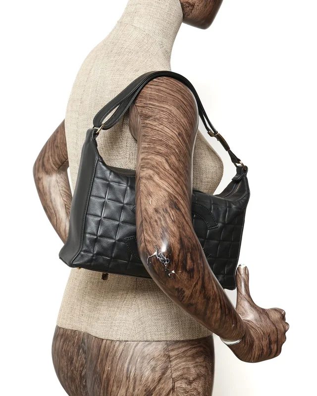 Chanel CC Chocolate Bar Bag in Brown Leather from A Retro Tale, photo 10 of 10