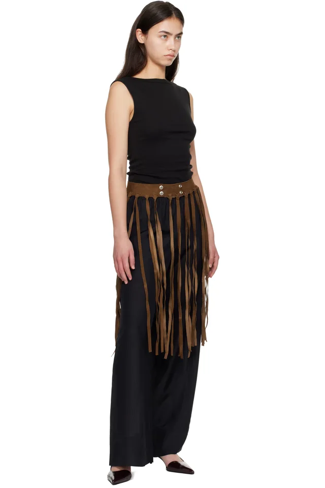 Maryam Nassir Zadeh Tan Precious Belt, photo 4 of 4 from SSENSE