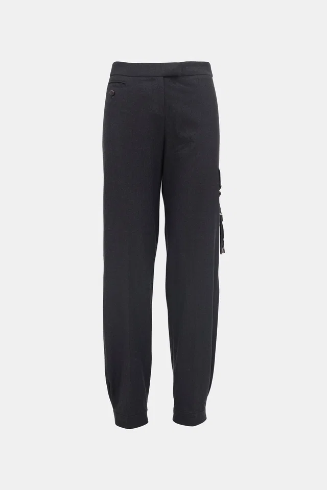 Saint Laurent 2004 Wool Tassel Trouser in Wool from VSP Consignment