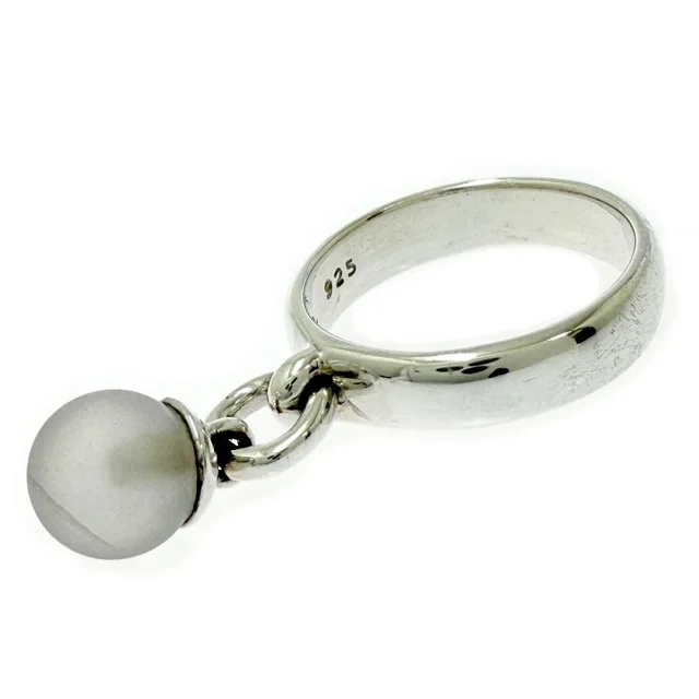 Tiffany & Co. Silver Ball Dangle Ring in Silver from The Reluxe