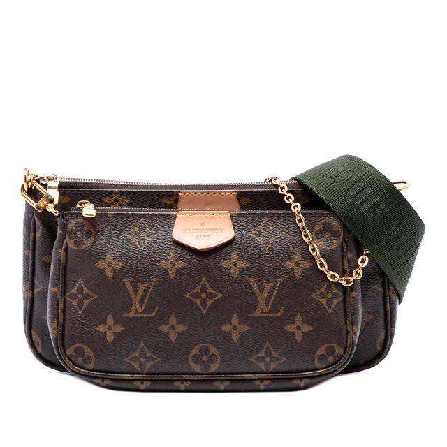 Brown Louis Vuitton Monogram Multi Pochette Accessoires Satchel in Brown Coated canvas from Designer Revival