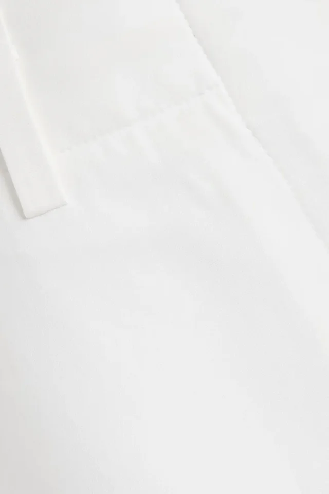 Proenza Schouler Joey Woven Straight-Leg Trousers in Off-white, photo 8 of 8 from THE OUTNET