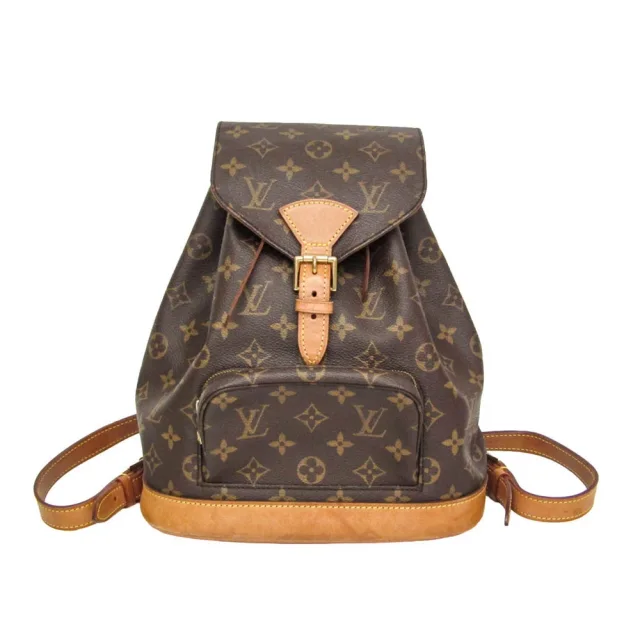 Louis Vuitton Montsouris MM M51136 Women's Backpack Brown in Brown Monogram from Elady