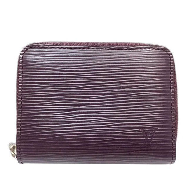 Purple Louis Vuitton Epi Zippy Coin Purse in Purple Leather from Designer Revival