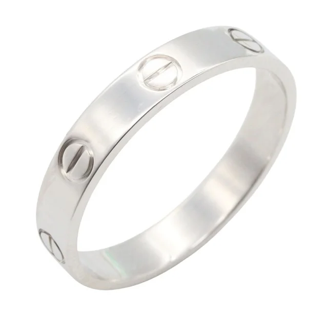Cartier Ring Mini Love 18K White Gold in White from The Reluxe
