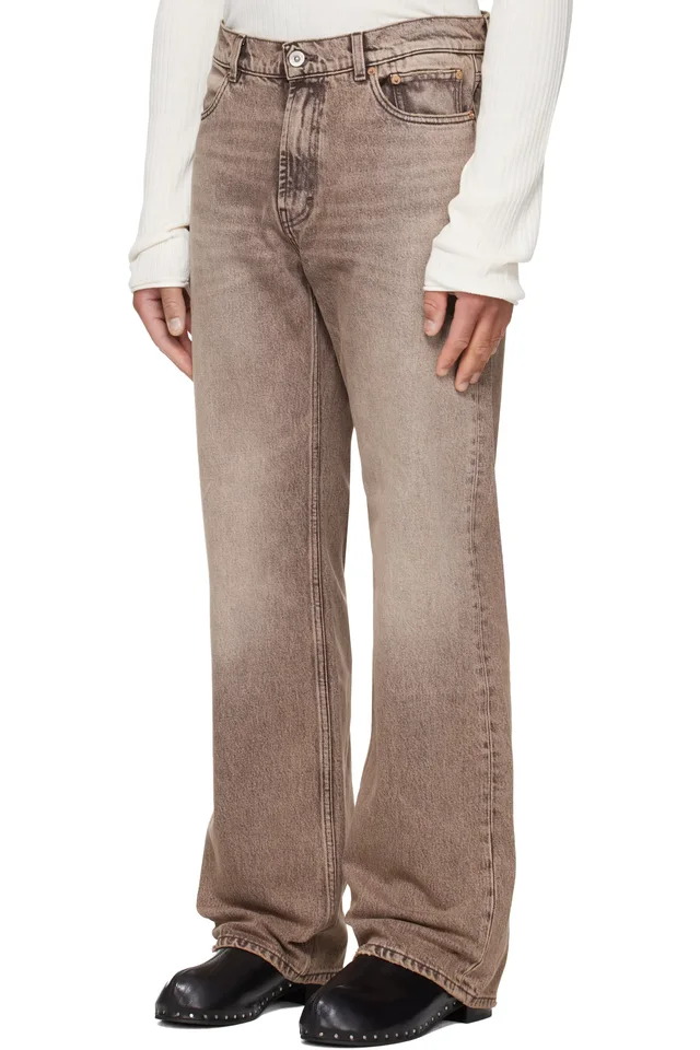 OUR LEGACY Tan Carlson Cut Jeans, photo 4 of 5 from SSENSE