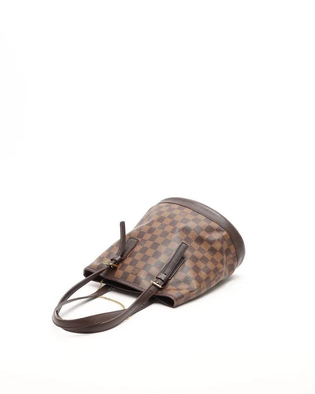 Louis Vuitton Damier Ebene Marais Bucket Bag in Brown Canvas from A Retro Tale, photo 5 of 12