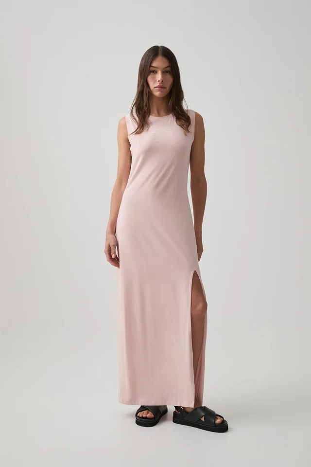 Athletica Split Hem Jersey Dress 816 in Pink from Aje, photo 1 of 1