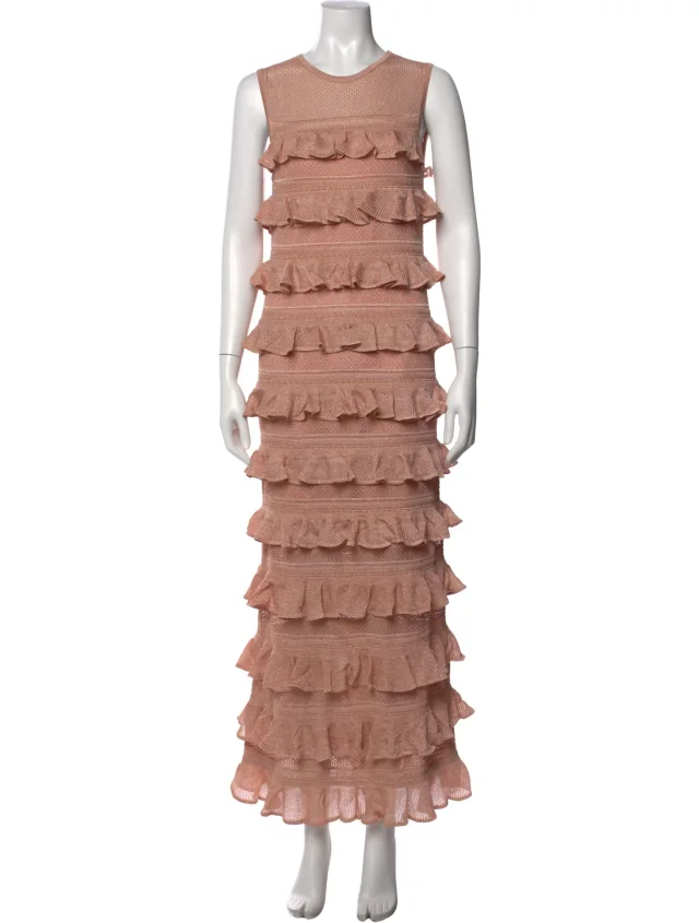 Zimmermann Patterned Long Dress w/ Tags in pink from The RealReal
