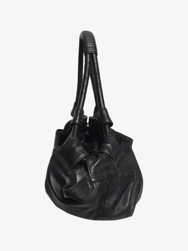 Loewe Black Aire nappa leather shoulder bag in Black Nappa leather from Sign of the Times, photo 2 of 7