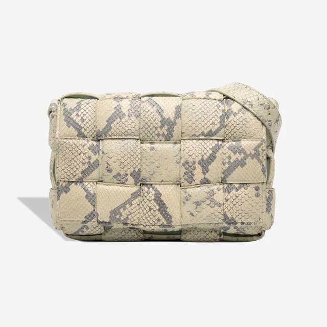Bottega Veneta Cassette Goat Beige / Turquoise in Beige, Blue, Multicolour Goatskin from SACLÀB, photo 2 of 6