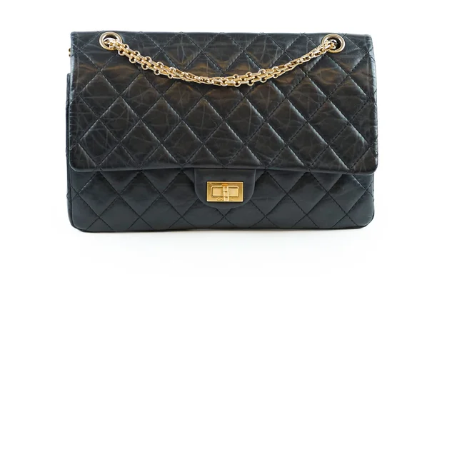 Chanel Reissue 226 Black in Black Leather from The Purse Affair